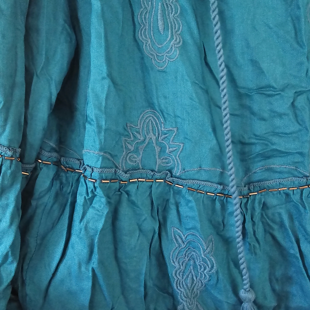 Lane Bryant Teal Long Sleeve Tunic - Picture 3 of 4